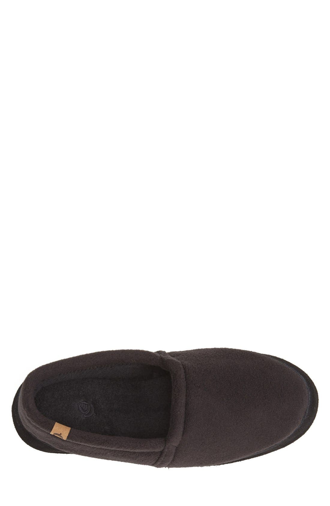 Moc Slipper, Alternate, color, BLACK