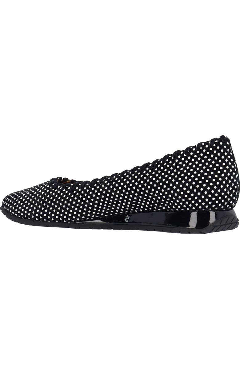 L'Amour des Pieds Tiffanie Flat, Alternate, color, Black/ White