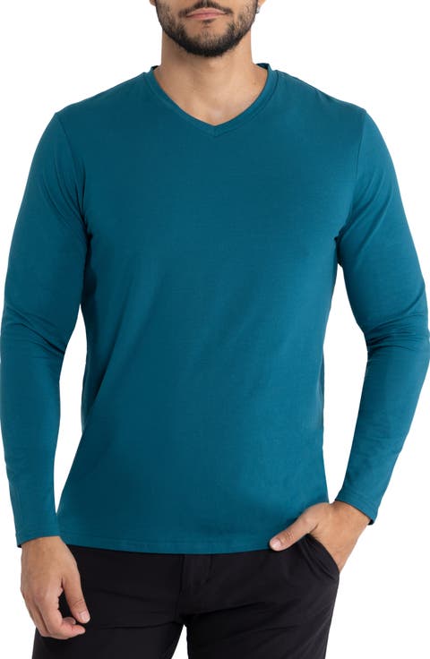 V-Neck Long Sleeve T-Shirt