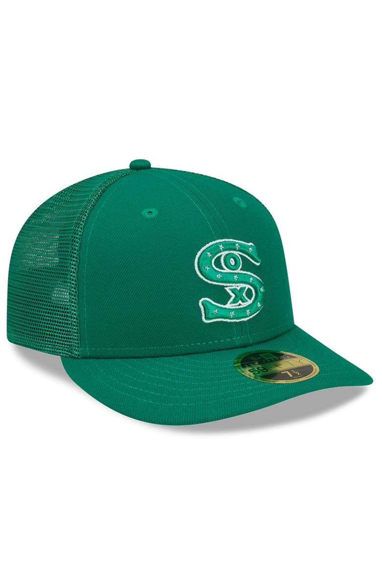 New Era Men's New Era Green Chicago White Sox 2022 St. Patrick's Day Low Profile 59FIFTY Fitted Hat, Alternate, color, 