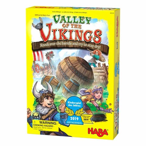 Valley of The Vikings Fun Kids Board Games, Action-Packed Barrel Bowling Adventure Games for Ages 6+, 2019 Children's Game of The Year Winner