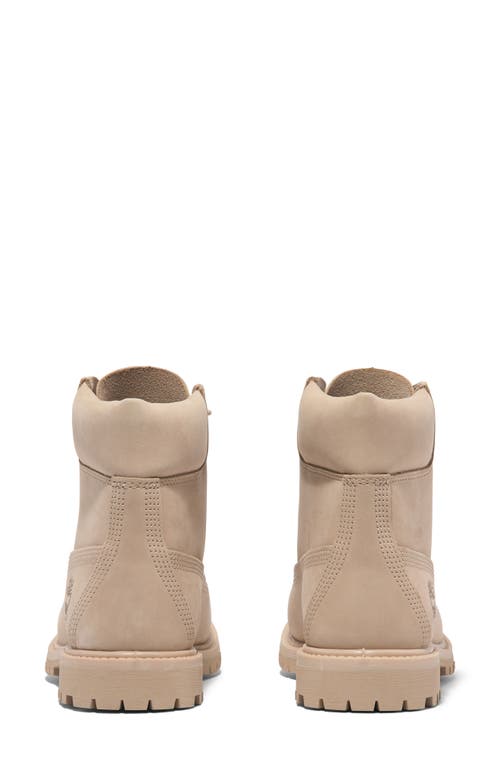 Timberland Premium Waterproof Boot In Light Beige Nubuck