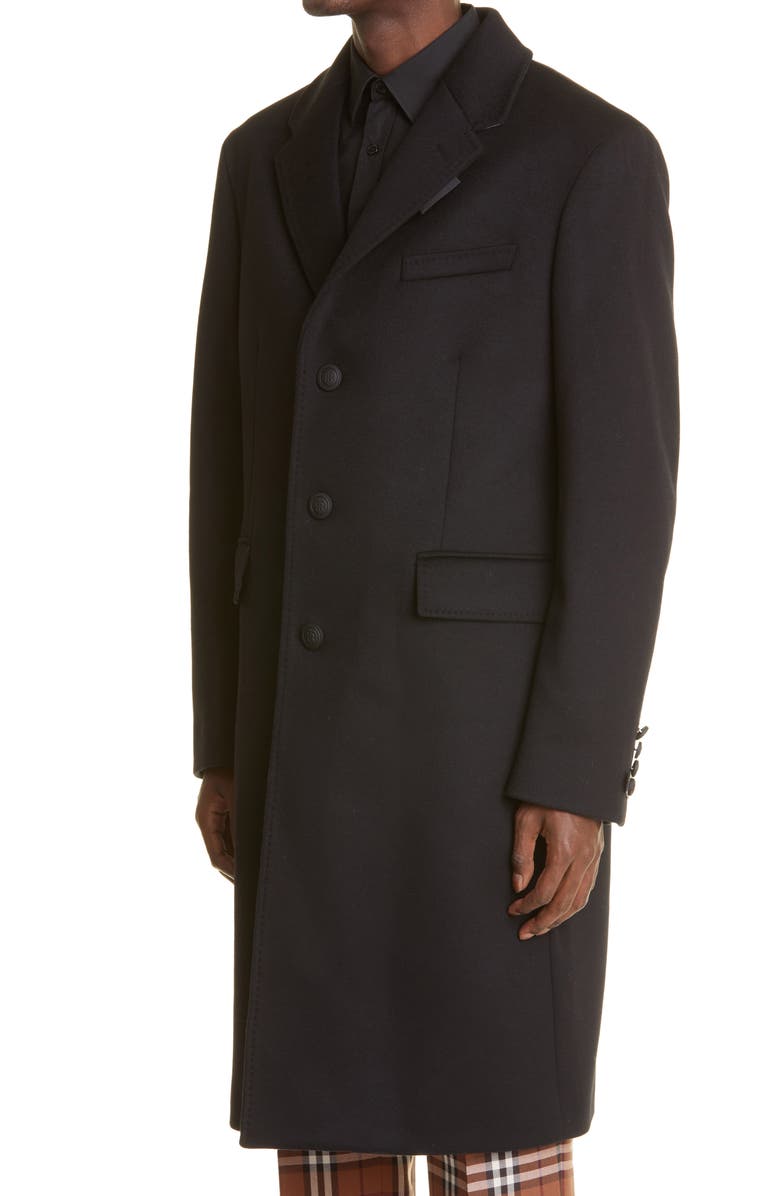 Burberry Hawkhurst TB Button Virgin Wool & Cashmere Coat, Alternate, color, 