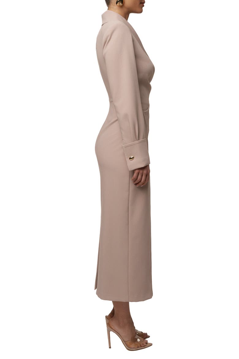 Manifest Blazer Midi Dress, Alternate, color, Beige