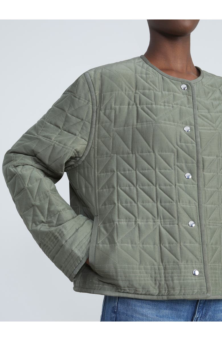 Lafayette 148 New York Nash Reversible Quilted Cotton Blend Jacket, Alternate, color, 