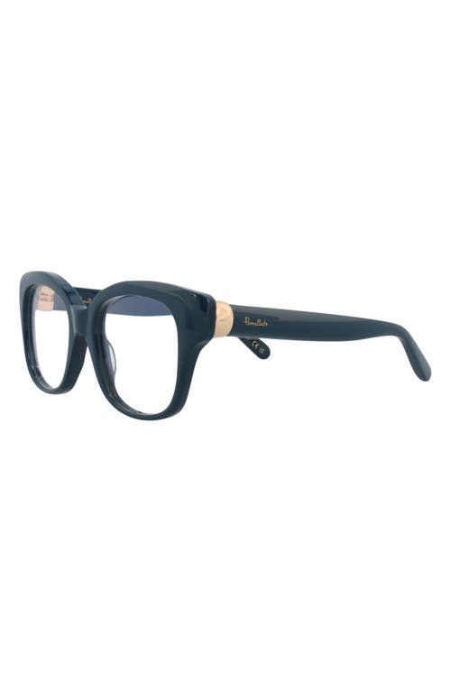 Pomellato Novelty 52mm Square Optical Glasses In Blue Blue Transparent