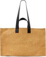 AllSaints Lutece Paper Straw Tote