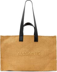 AllSaints Lutece Paper Straw Tote