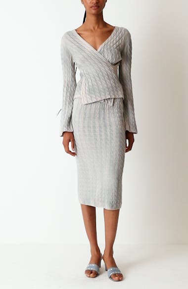 Paloma Wool Valeria Crisscross Cable Knit Sweater | Nordstromrack