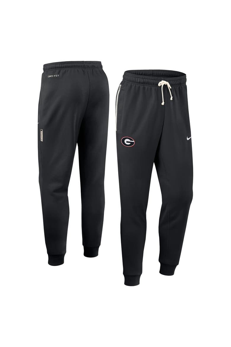 Men's Nike Black Georgia Bulldogs 2025 Sideline Performance Taper Pants, Alternate, color, Black