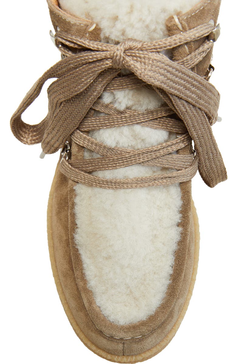 Isabel Marant Alpica Genuine Shearling Hiking Boot, Alternate, color,