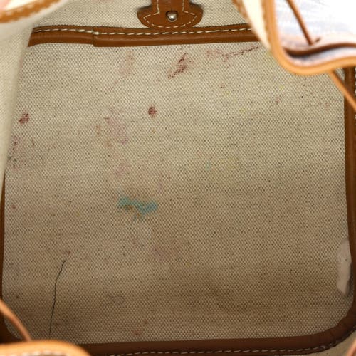 Pre-owned Goyard Goyard Petit Flot Bucket Bag Coated Canvas Pm In Brown