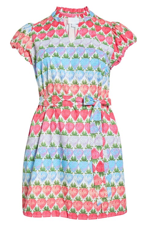 Pansie Floral Orela Shift Minidress (Plus)