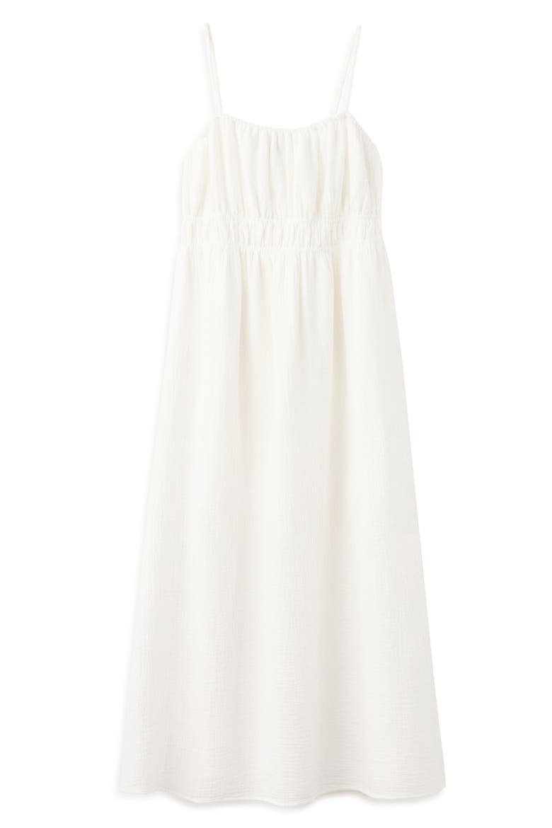 Cotton Maxi Dress, Main, color, WHITE