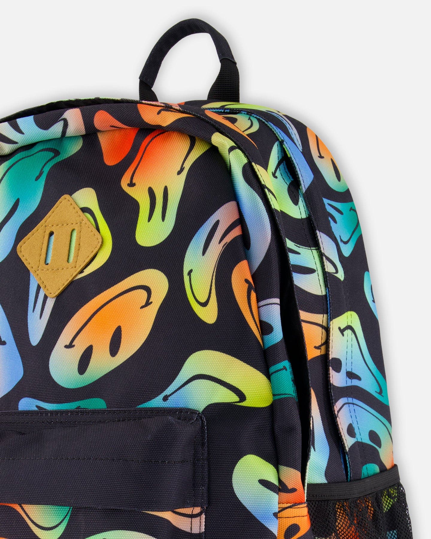 Deux par Deux Kids Backpack, Alternate, color, Smiley Face Boy