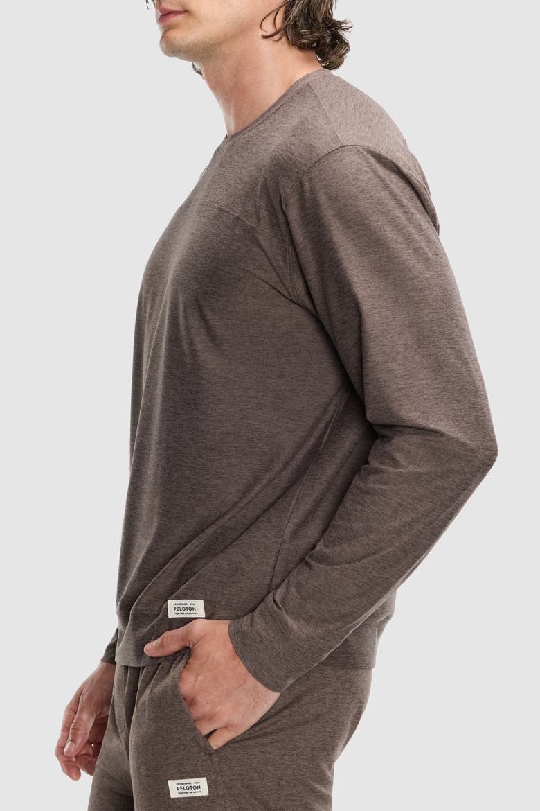 Dreamblend Curved Yoke Pullover, Alternate, color, Cocoa