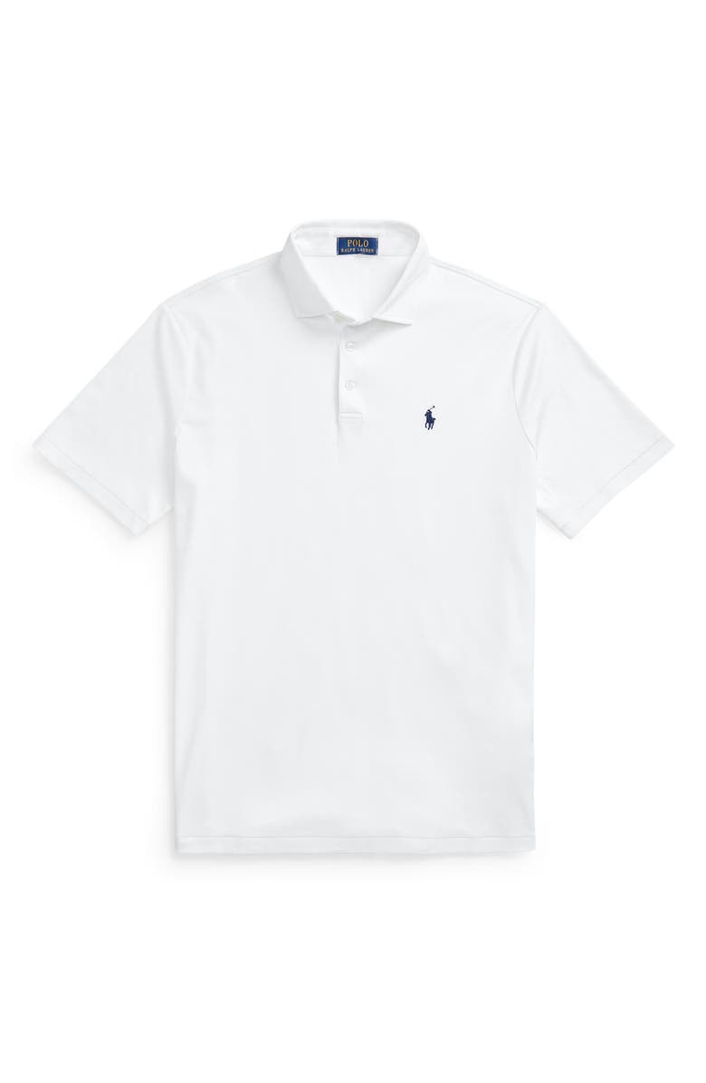 Polo Ralph Lauren Classic Fit Solid White Cotton Polo, Alternate, color, 