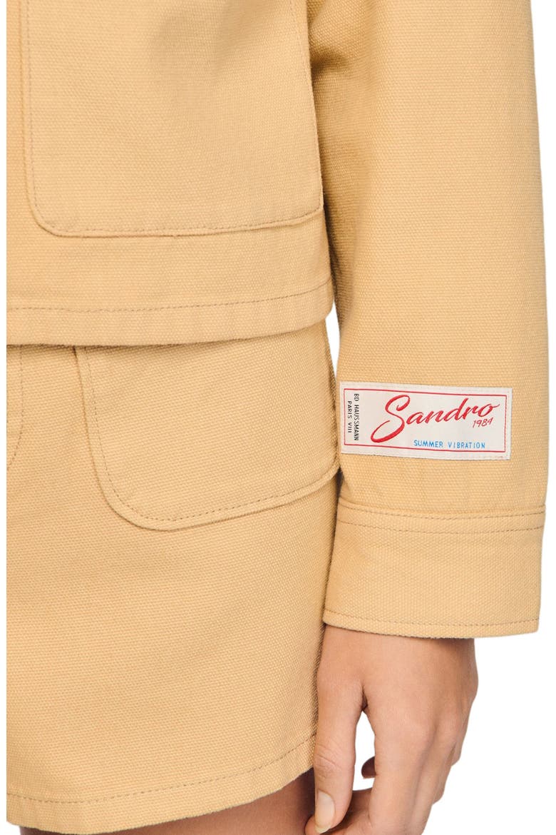 Denim jacket, Alternate, color, Beige
