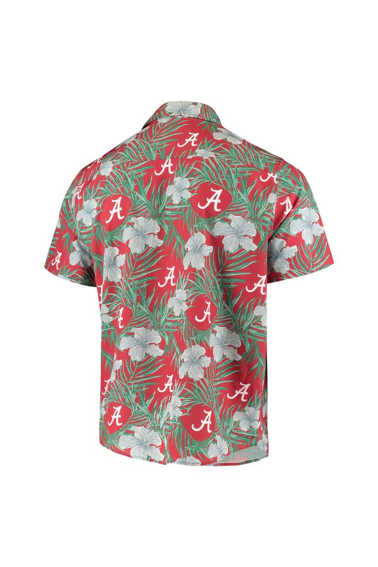 Men's Crimson Alabama Crimson Tide Floral Button-Up Shirt, Alternate, color, Crimson
