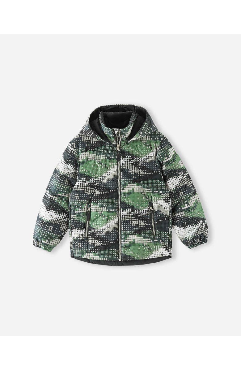 Reima Fossila Down jacket, Main, color, Green Clay