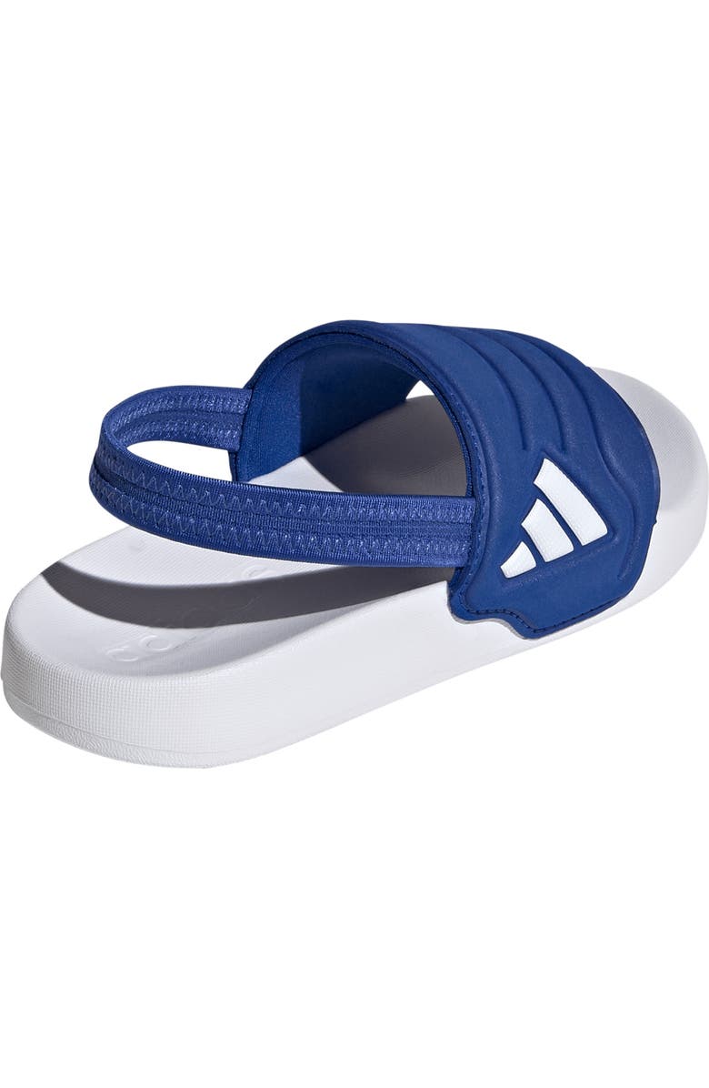 adidas Kids' Adilette Estrap 2.0 Slide Sandal, Alternate, color, Royal Blue/ Footwear White