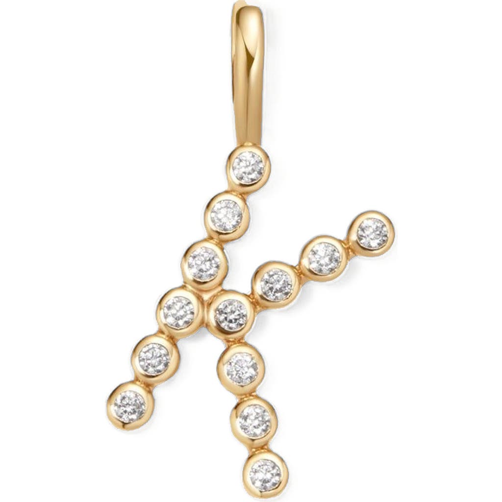 Made By Mary Cz Poppy Charm In Gold