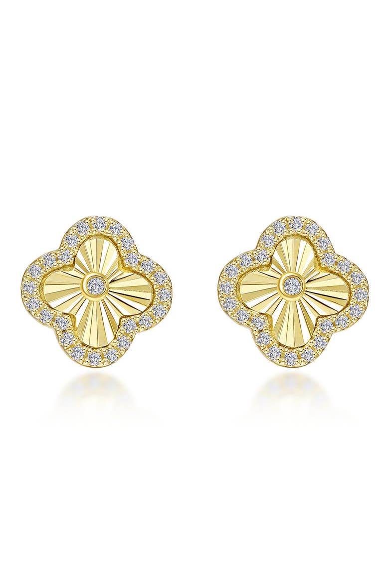 Halo Stud Earrings, Main, color, GOLD