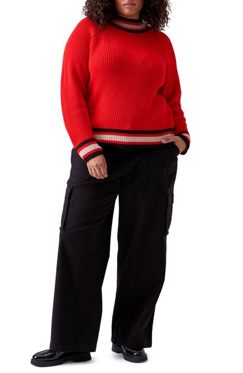 Sanctuary Soft Marine High Waist Wide Leg Crop Cotton Pants In Black