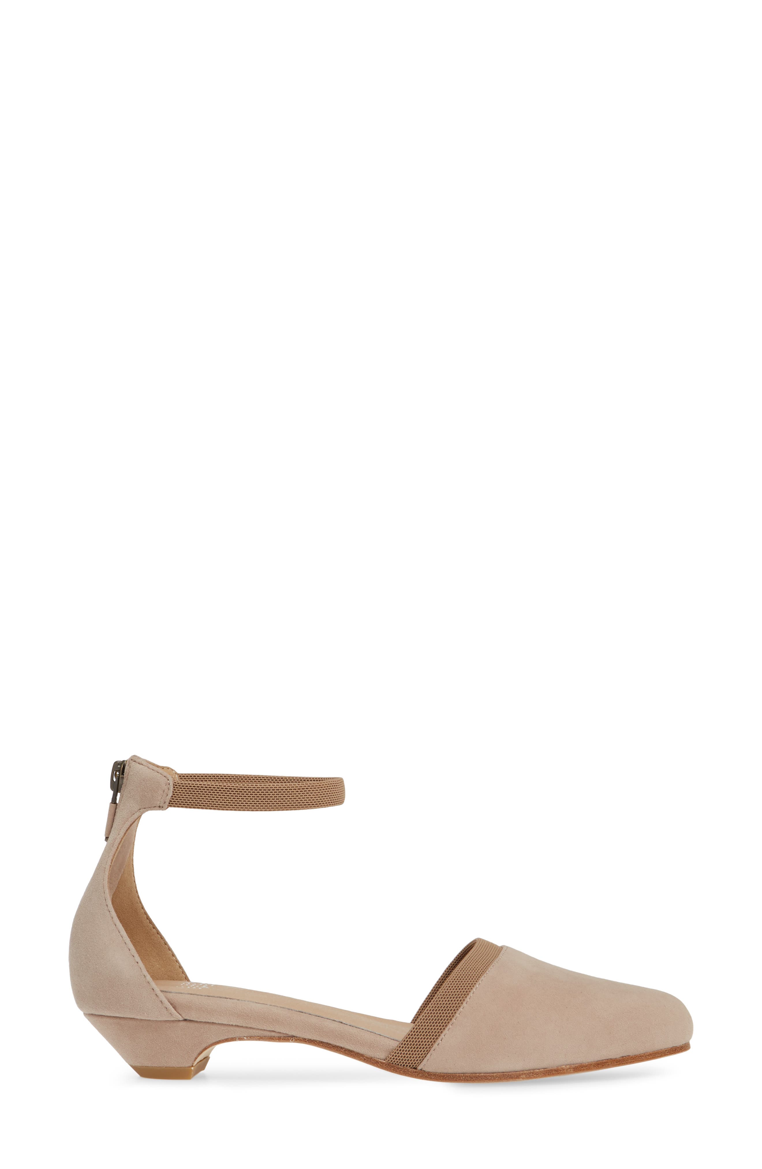 Ivie Ankle Strap Pump, Alternate, color, EARTH SUEDE