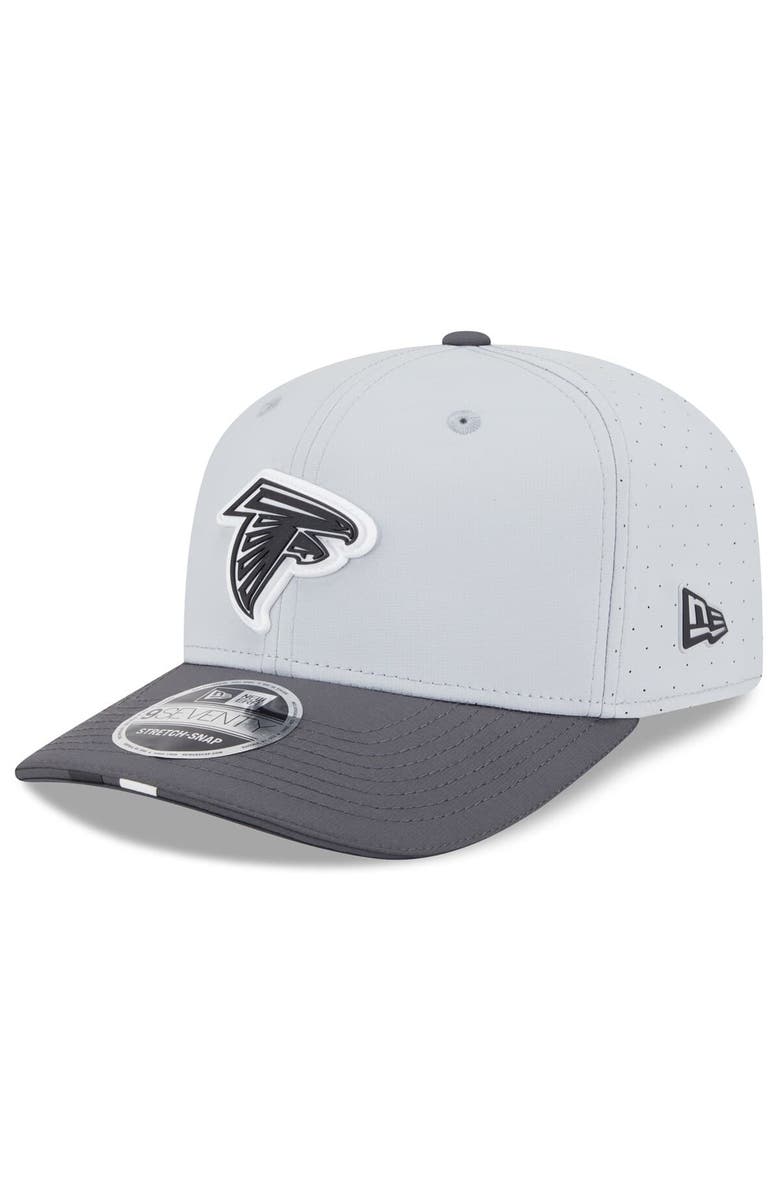 New Era Men's New Era  Gray/Graphite Atlanta Falcons 2025 NFL Training Camp 9SEVENTY Adjustable Hat, Main, color, 