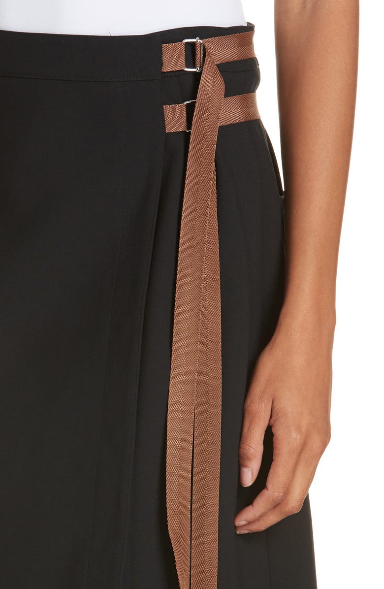 Tibi Anson Stretch A-Line Skirt, Alternate, color, 