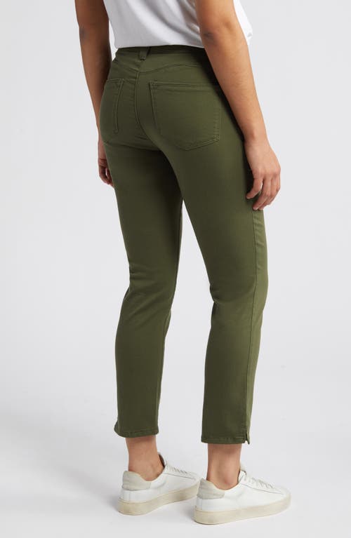 Wit & Wisdom Logan 'ab'solution High Waist Ankle Slim Straight Leg Pants In Celadon