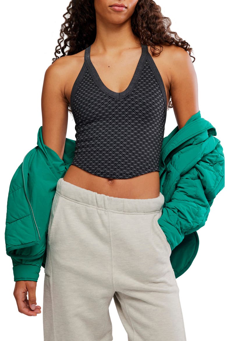 FP Movement All Clear Holiday V-Neck Tank, Main, color, BLACK
