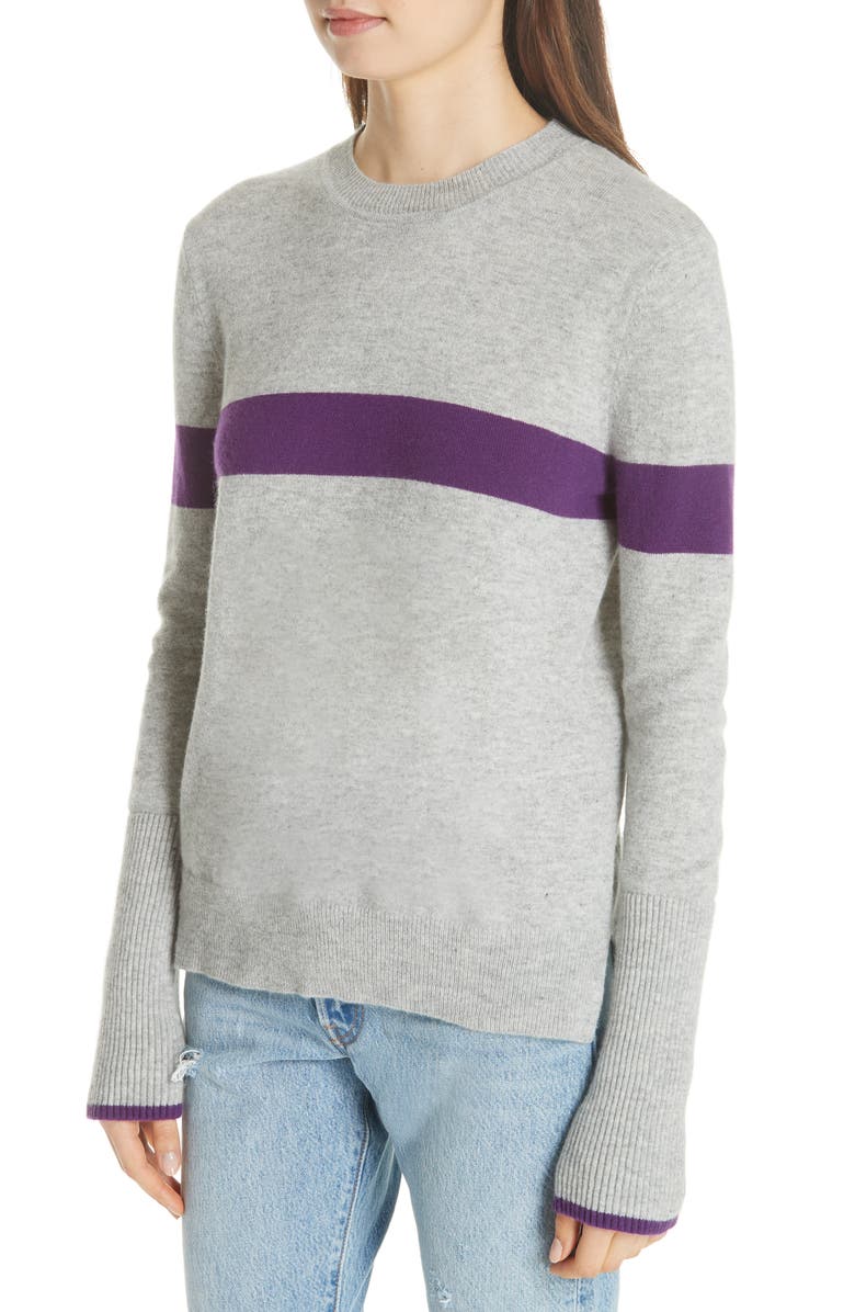 La Ligne Bold Stripe Cashmere Sweater, Alternate, color,