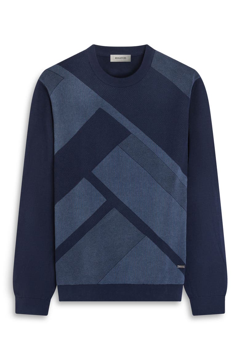 Cotton Crewneck Sweater, Alternate, color, INK