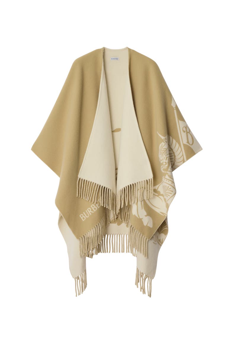 Knight Wool Cashmere Cape, Main, color, Sand beige