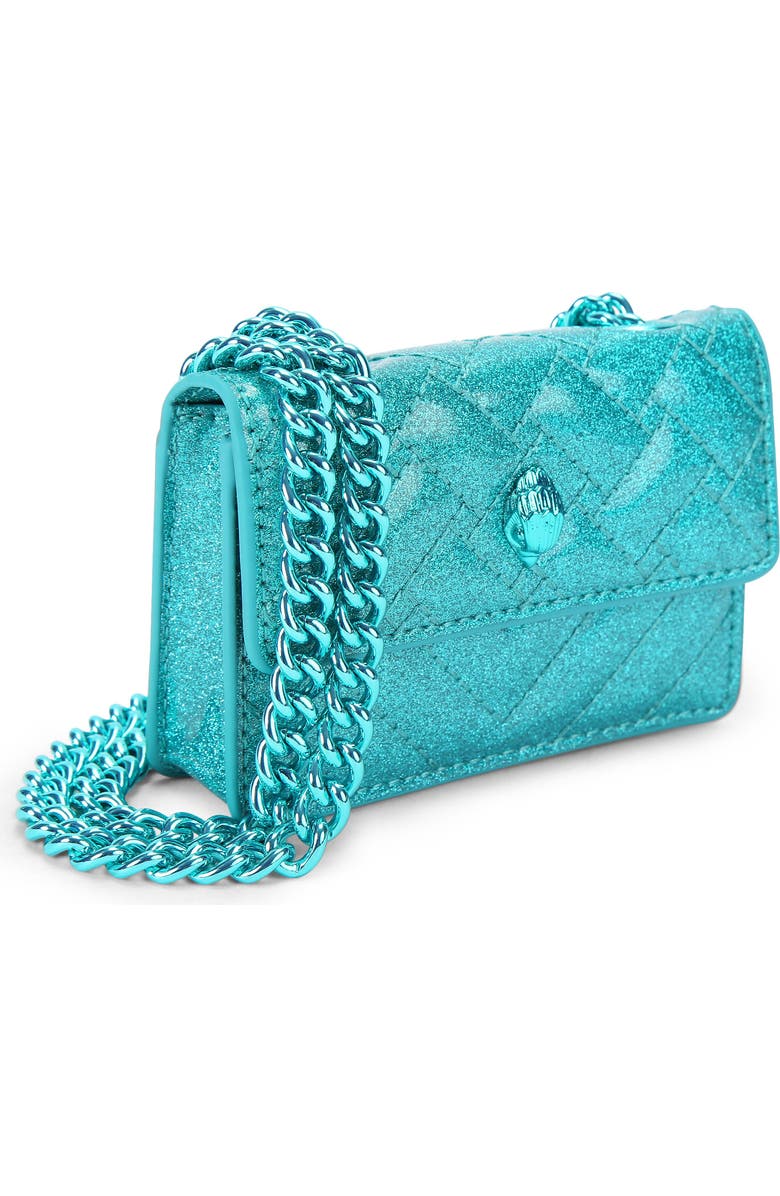 Kurt Geiger London Micro Kensington Drench Convertible Leather Shoulder Bag, Alternate, color, Medium Blue