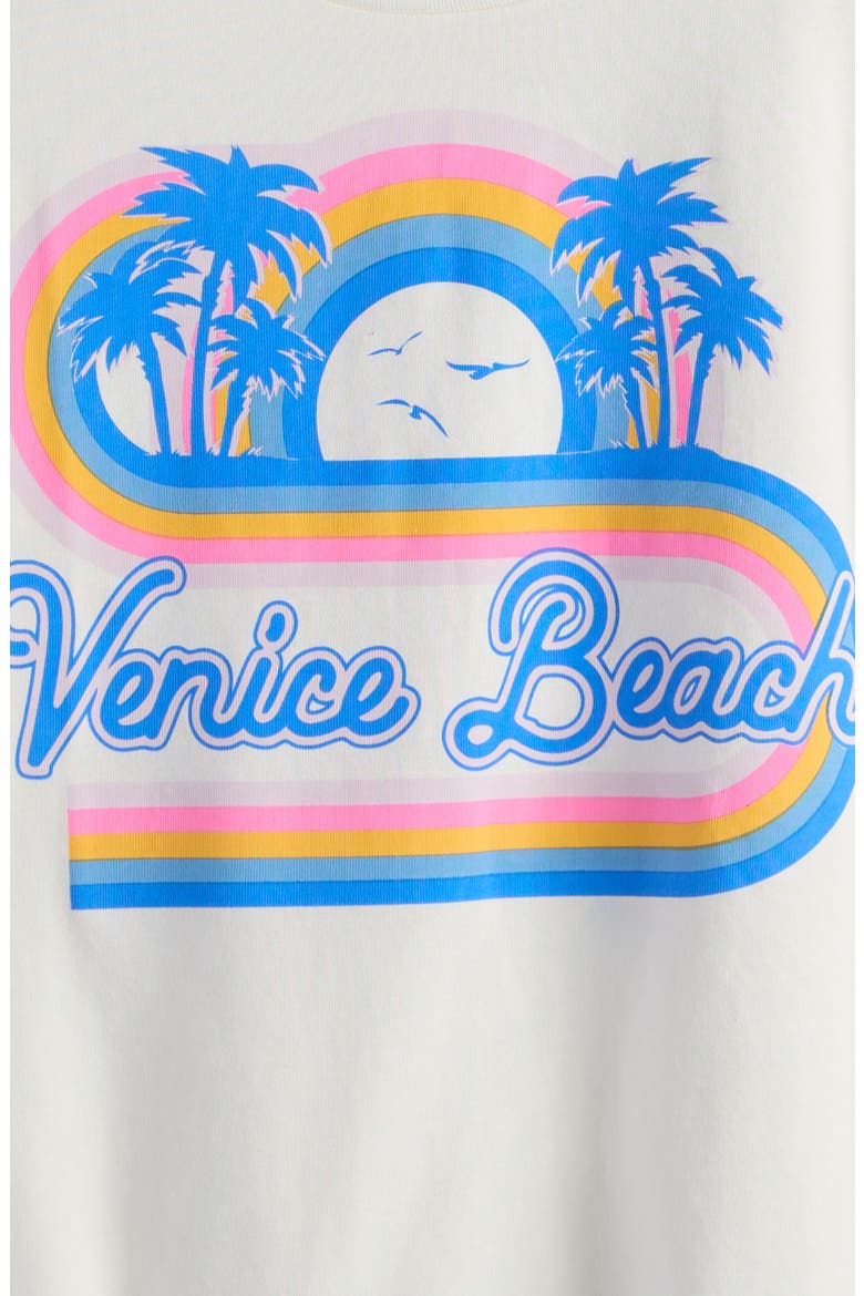 Kids' Crop Cotton Graphic T-Shirt, Alternate, color, IVORY VENICE