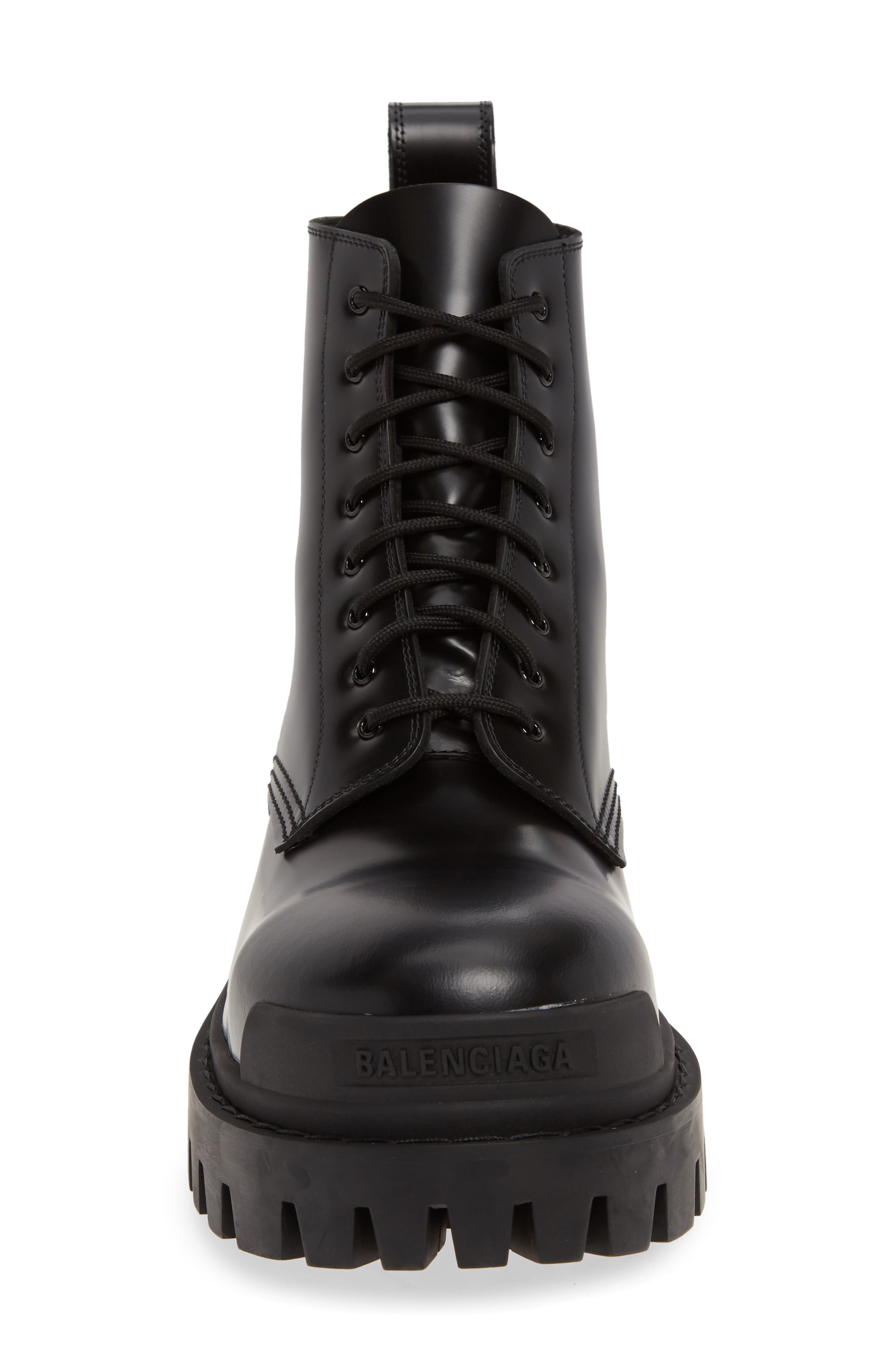 Balenciaga Strike Plain Toe Boot, Alternate, color, 