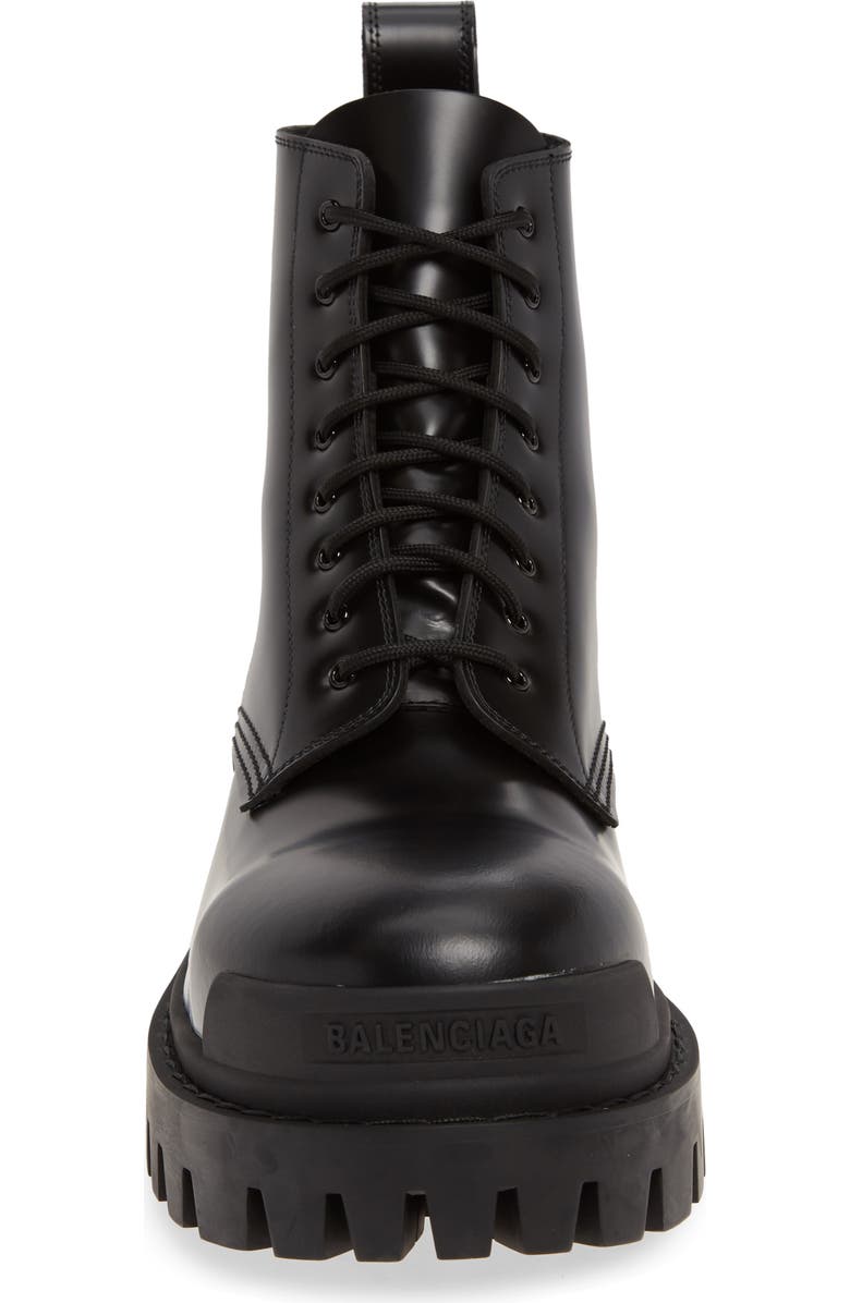 Balenciaga Strike Plain Toe Boot, Alternate, color,