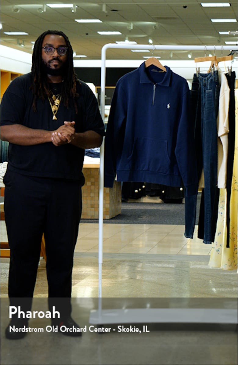 Embroidered Logo Cotton French Terry Sweatshirt, sales video thumbnail