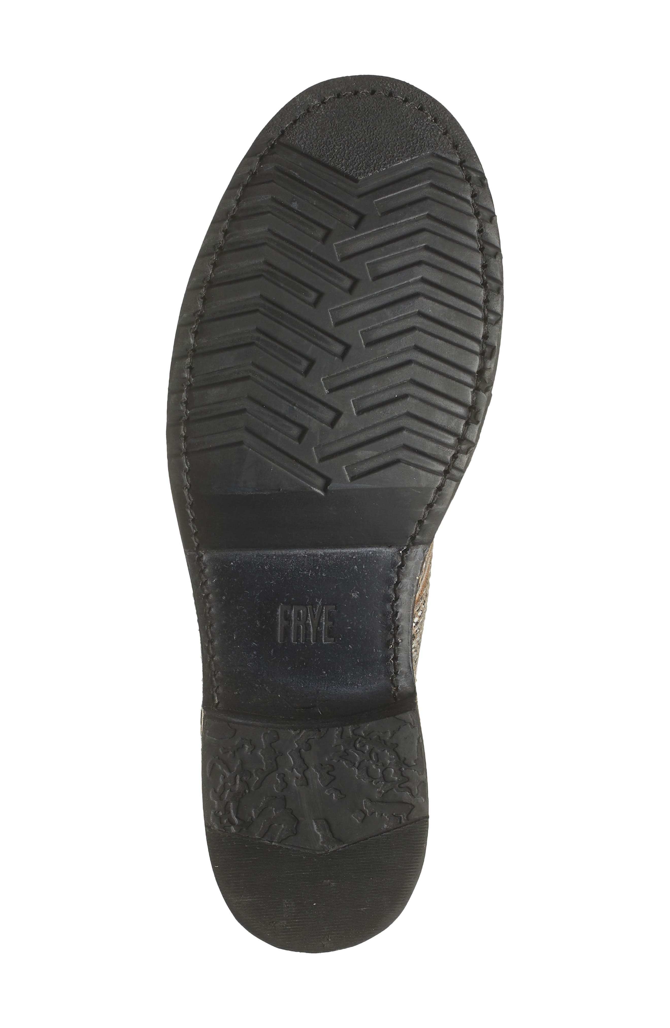 Frye Veronica Snakeskin Print Combat Boot, Alternate, color, 