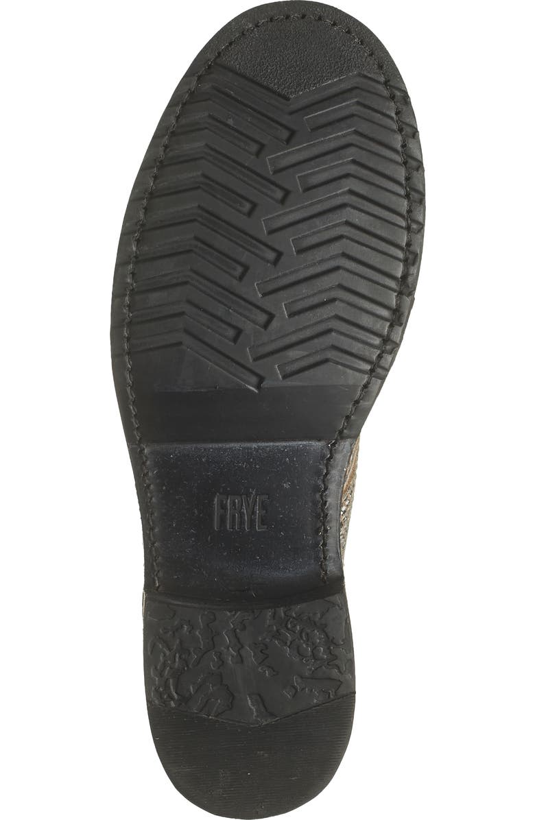 Frye Veronica Snakeskin Print Combat Boot, Alternate, color,
