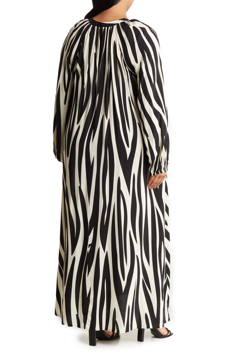 BY DESIGN Lauren Printed Long Sleeve Maxi Dress, Alternate, color, 