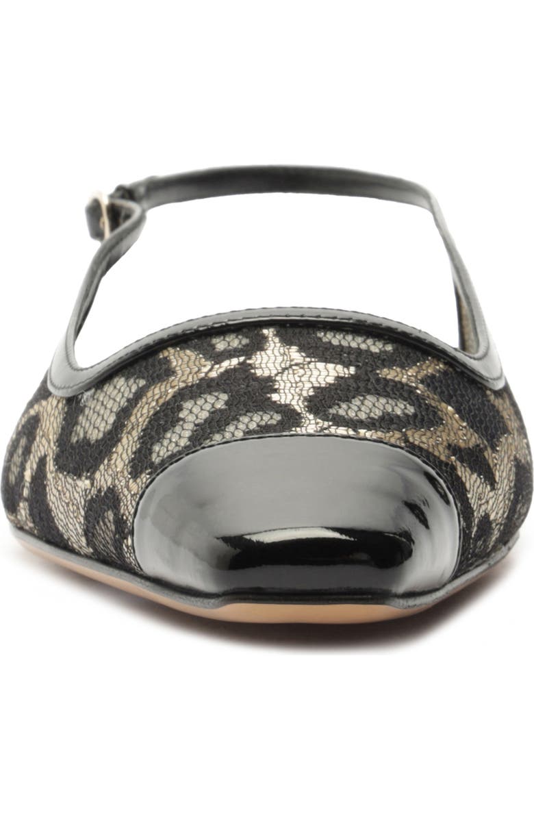 Alexandre Birman Olivia Cap Toe Lace Slingback Flat, Alternate, color,