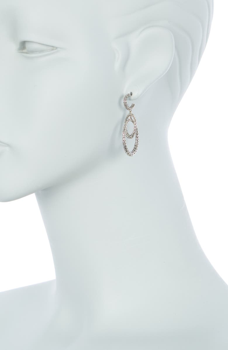 John Hardy Sterling Silver Chain Drop Earrings, Alternate, color, 