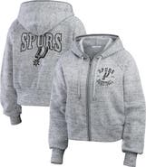 WEAR by Erin Andrews Women's WEAR by Erin Andrews Heather Gray San Antonio Spurs Speckled Radiator Full-Zip Hoodie