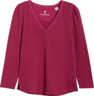 Tommy Bahama Ashby Stretch Cotton Slub Henley Top
