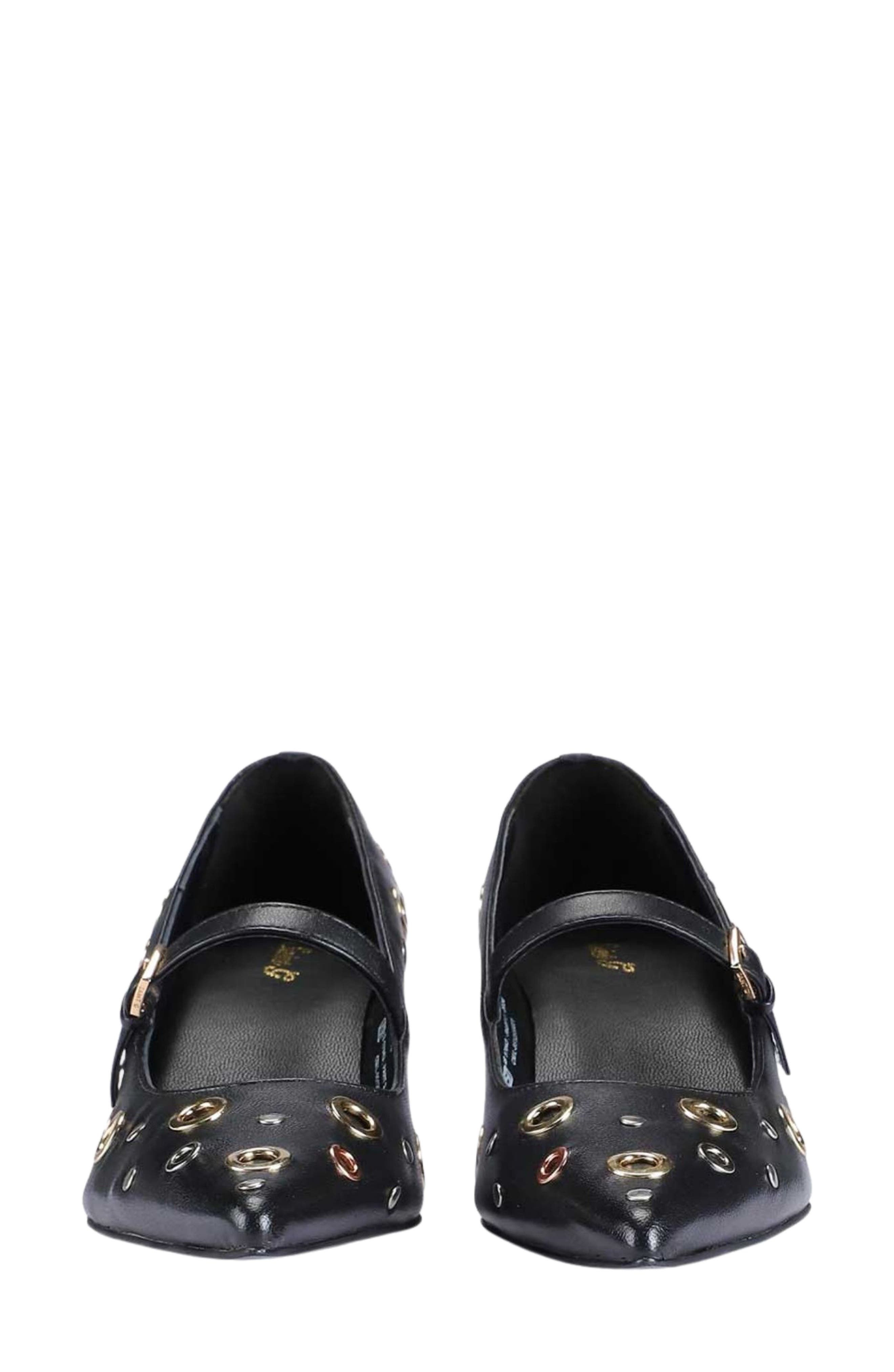 SAINT G Cosima Pointed Toe Mary Jane Pump, Alternate, color, Black