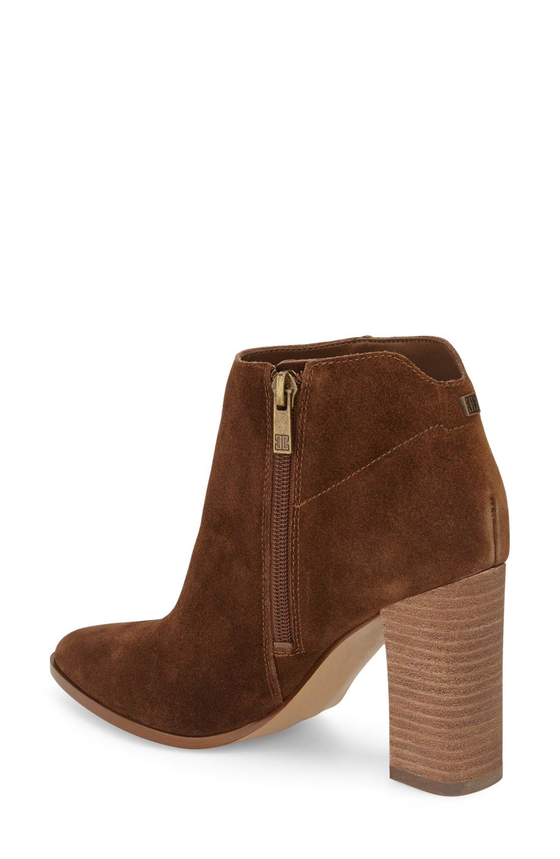 'Carver' Pointy Toe Bootie, Alternate, color, LIGHT BROWN SUEDE